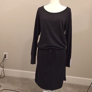Prana Organic Cotton Dark Grey Sweater Dress